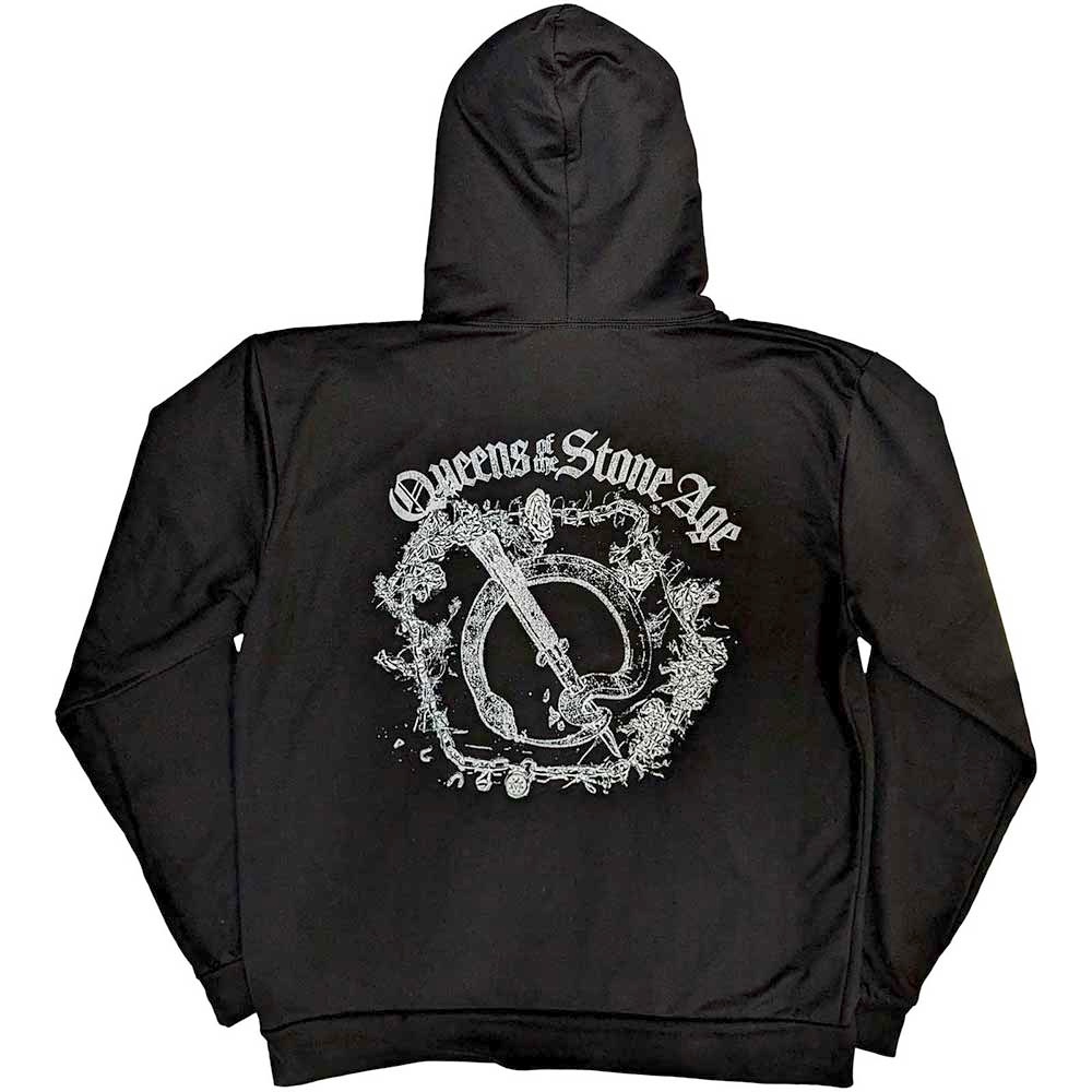 Queens Of The Stone Age - Floral Chains Hoodie/trui - Zwart